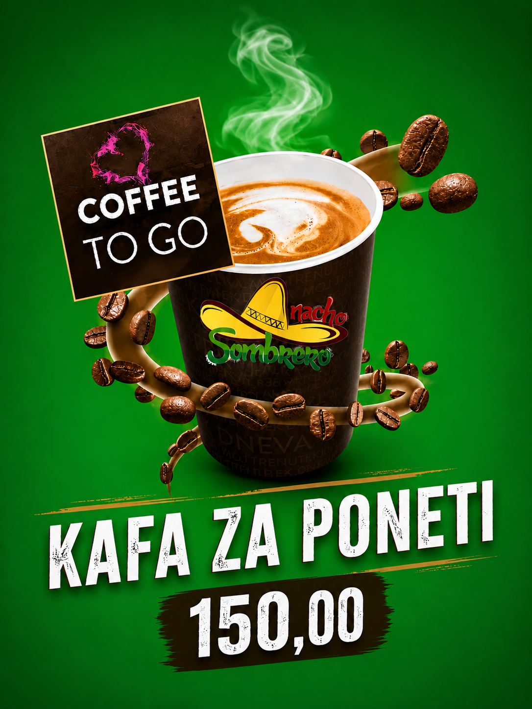 Kafa za poneti Nacho Sombrero